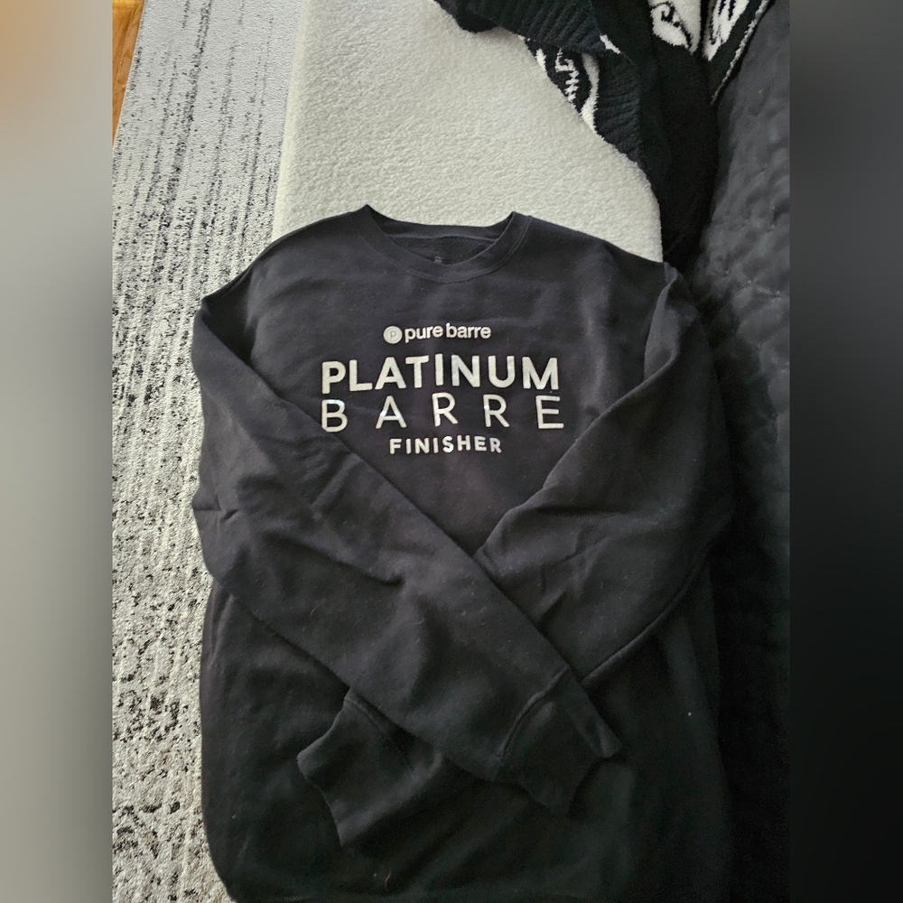 Pure Barre Charcoal Pullover